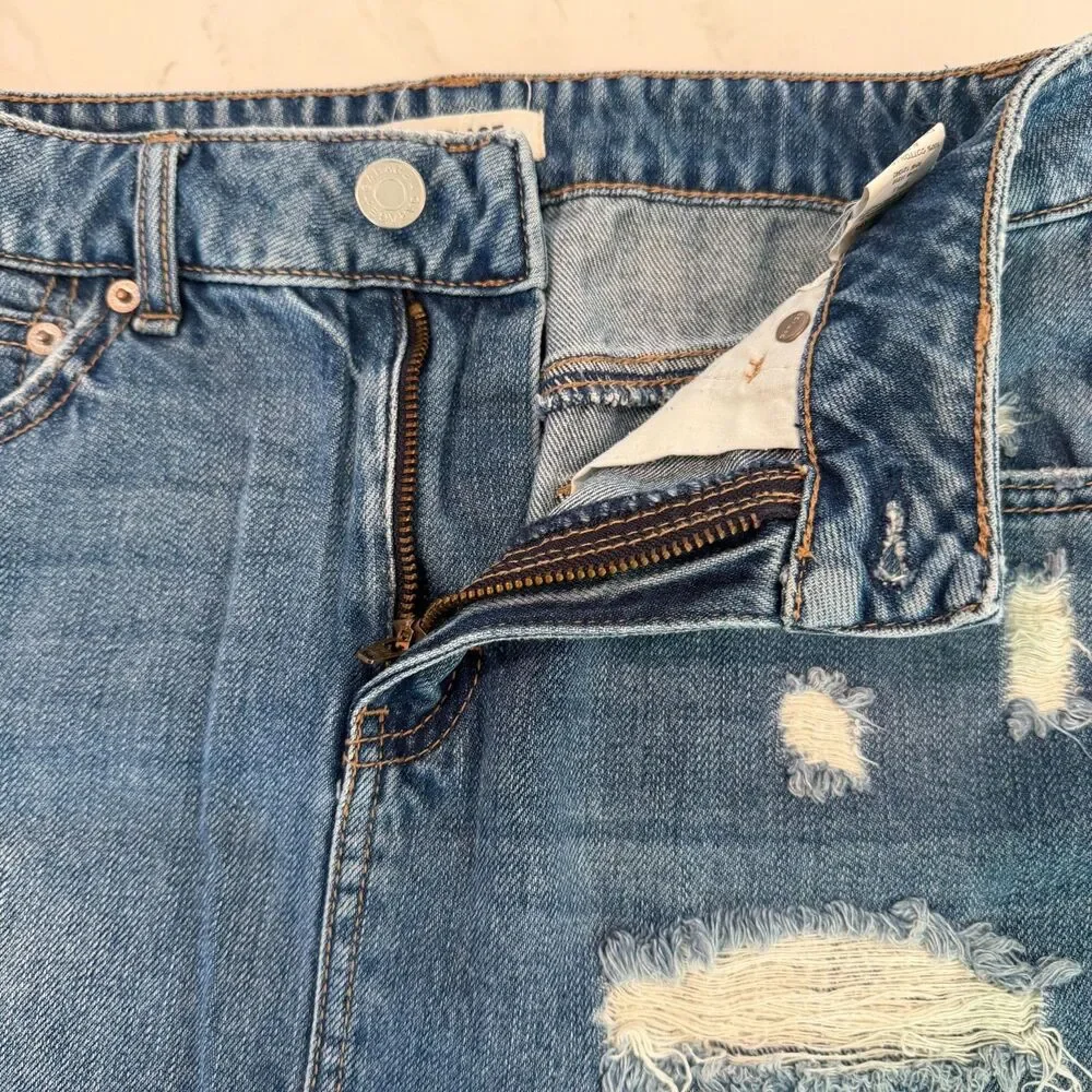 Garage Denim Mini Skirt XS Y2K Coastal Cowgirl Urban Indie Sleaze